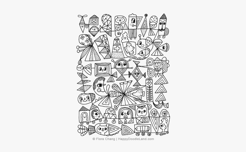 Faces And Lines © Flora Chang, HD Png Download