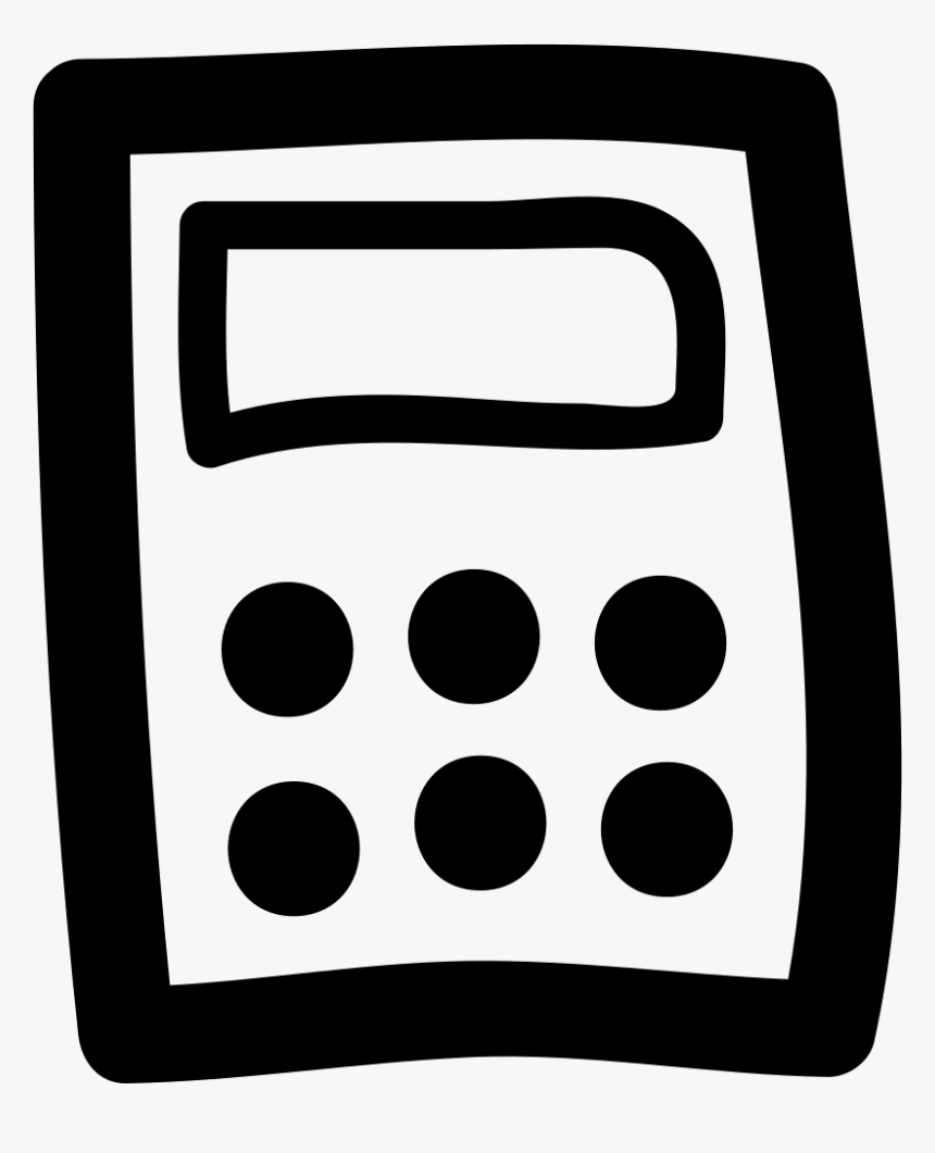 Calculator Doodle - Калькулятор Вектор, HD Png Download
