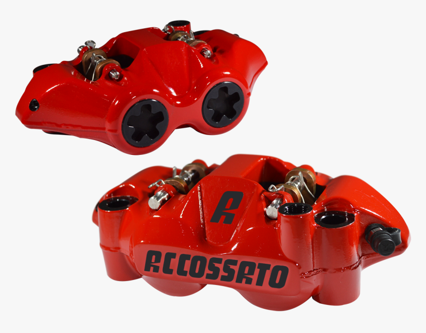 Accossato Radial Brake Caliper Set Forged W/ Zxc Carbon - Aftermart Motorcycle Brake Calipers, HD Png Download