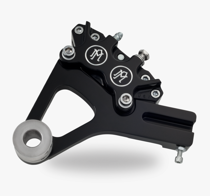 Pm Contrast Cut 4 Piston Rear Brake Caliper For Harley - Motorcycle, HD Png Download
