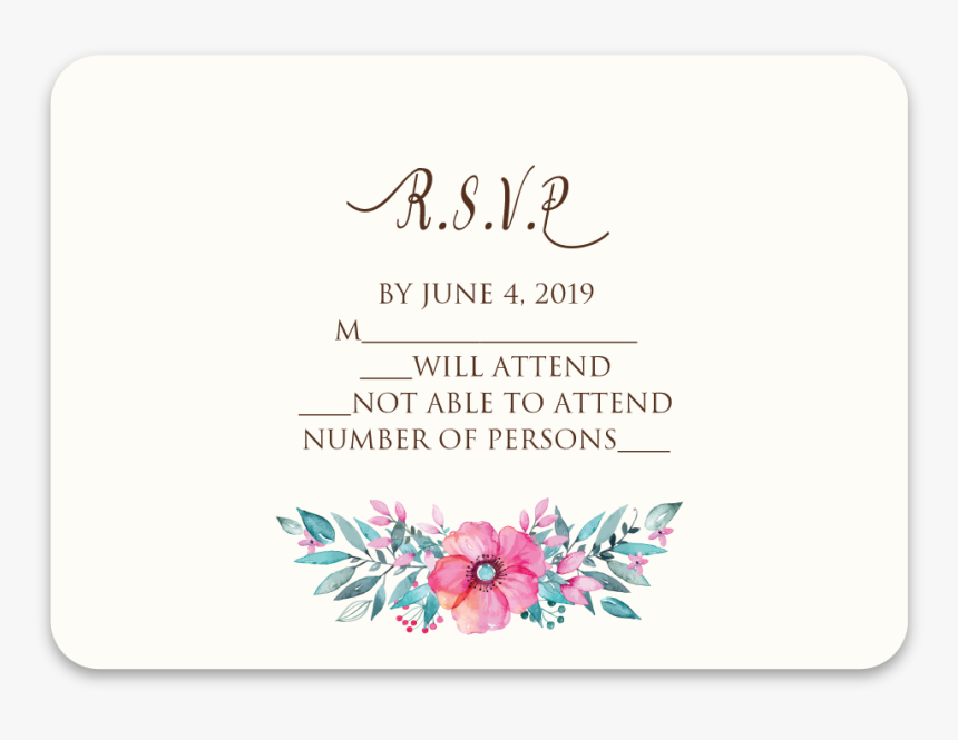 Response Card Woodgrain Nature - Label, HD Png Download
