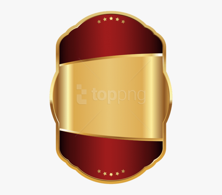 Free Png Download Label Template Red Gold Clipart Png - Red And Gold Label, Transparent Png