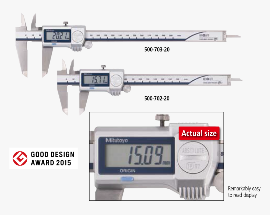 Mitutoyo Digimatic Caliper 0 2000mm, HD Png Download