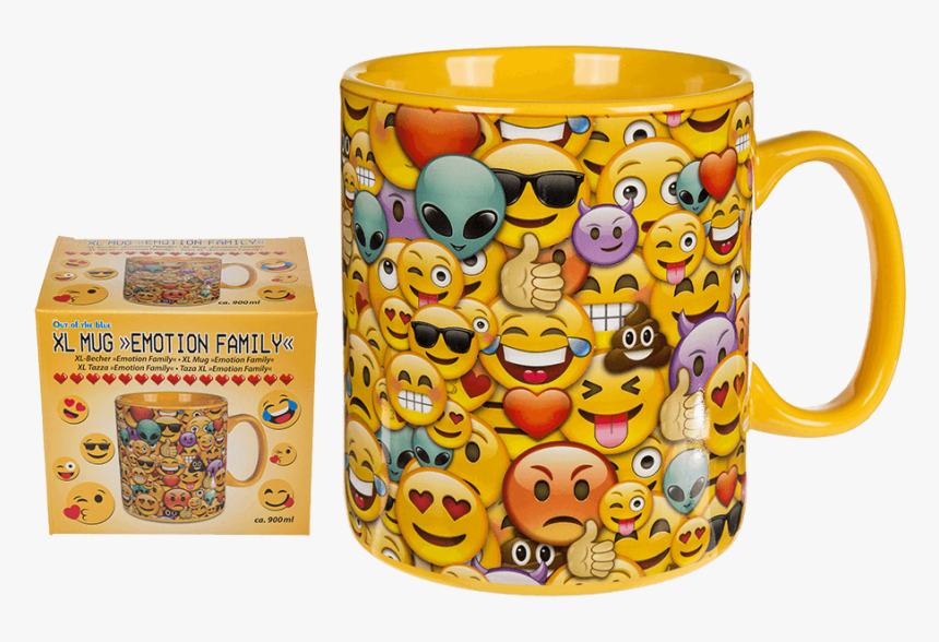 Taza Emoticonos Xl - Mug 1 Litre, HD Png Download