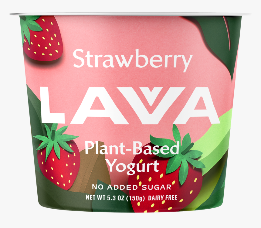 Strawberry Plant-based Yogurt - Strawberry, HD Png Download