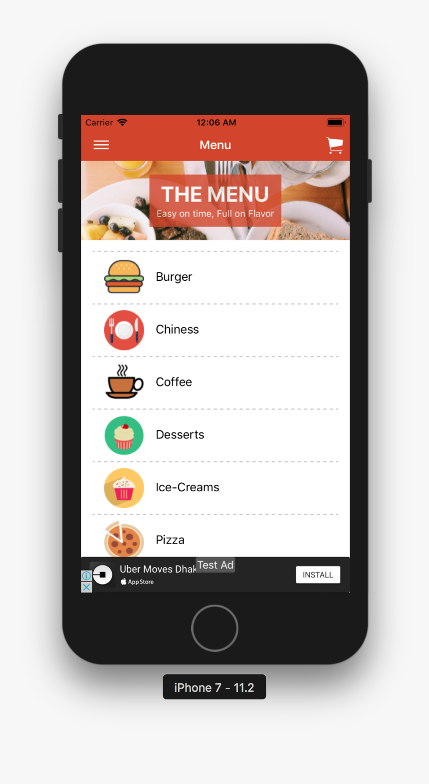 Phone Template Png Food Ui/img7, Transparent Png