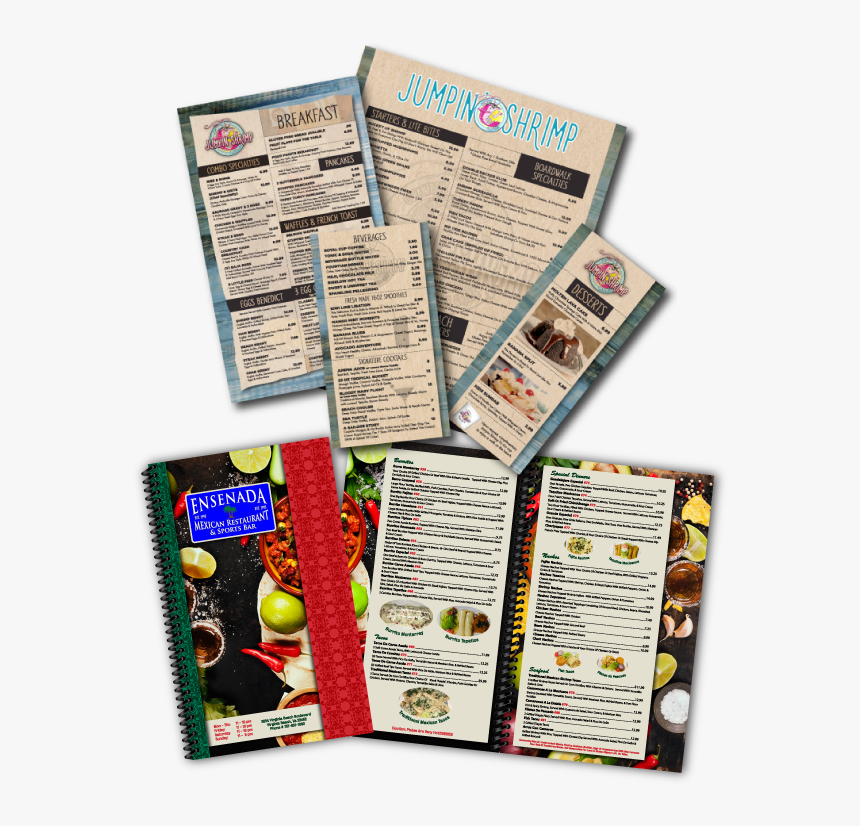Restaurant Menu Designs - Newsprint, HD Png Download