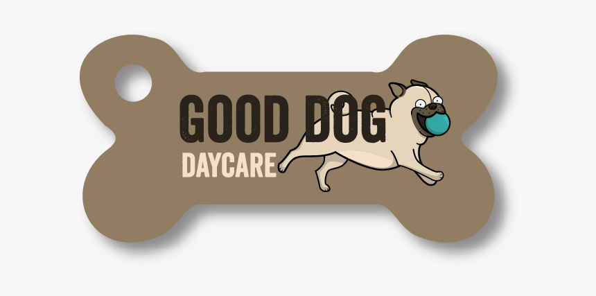 Custom Die Bone Shaped Key Tag - Manatee, HD Png Download