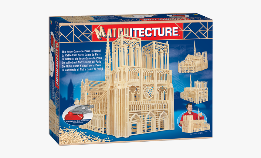 Matchitecture Notre Dame Cathedral Kit 840 X 620mm - Notre Dame Cathedral Toy, HD Png Download