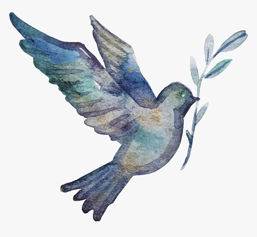 Clip Stock Communion Vector Hand Painted Bird Transprent - Communion Watercolor Png, Transparent Png