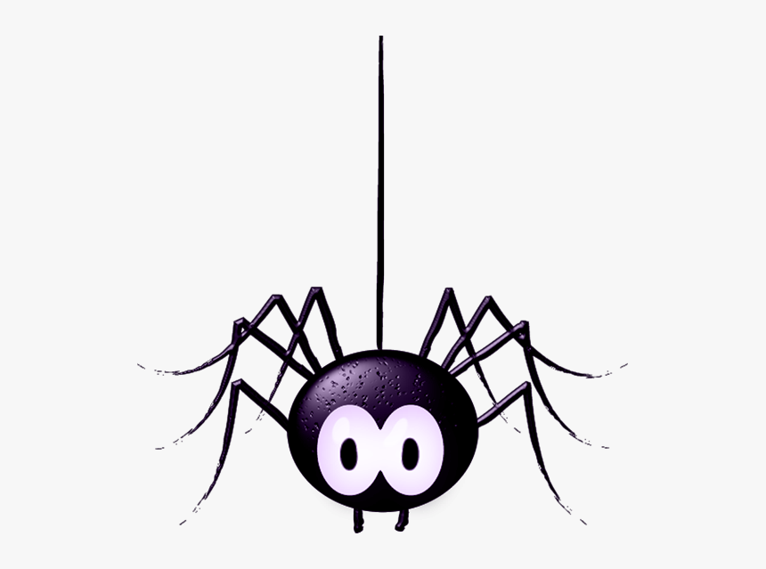 Spider Clipart Arana - Cartoon Transparent Background Spider Png, Png Download
