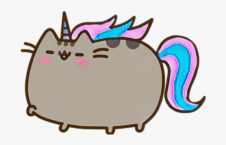 Largest Collection Of Free To Edit Pusheen Pineapple - Pusheenicorn Gif, HD Png Download