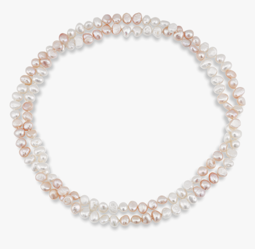 Pink & White Pearl Necklace - Choker, HD Png Download