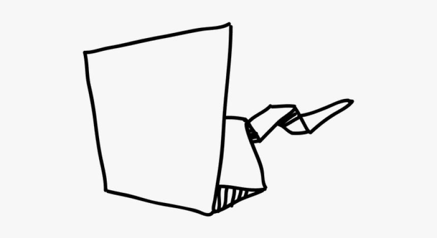 Drawn Frame Transparent Hand - Line Art, HD Png Download
