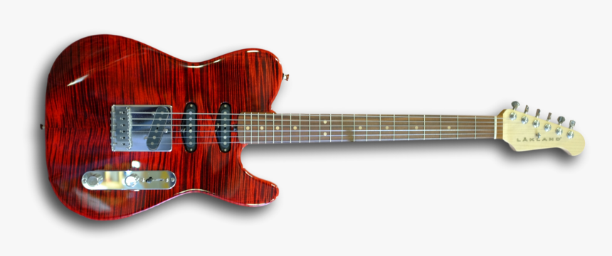 65-t Tranlucent Red Clipped Rev - Lakland Guitar, HD Png Download