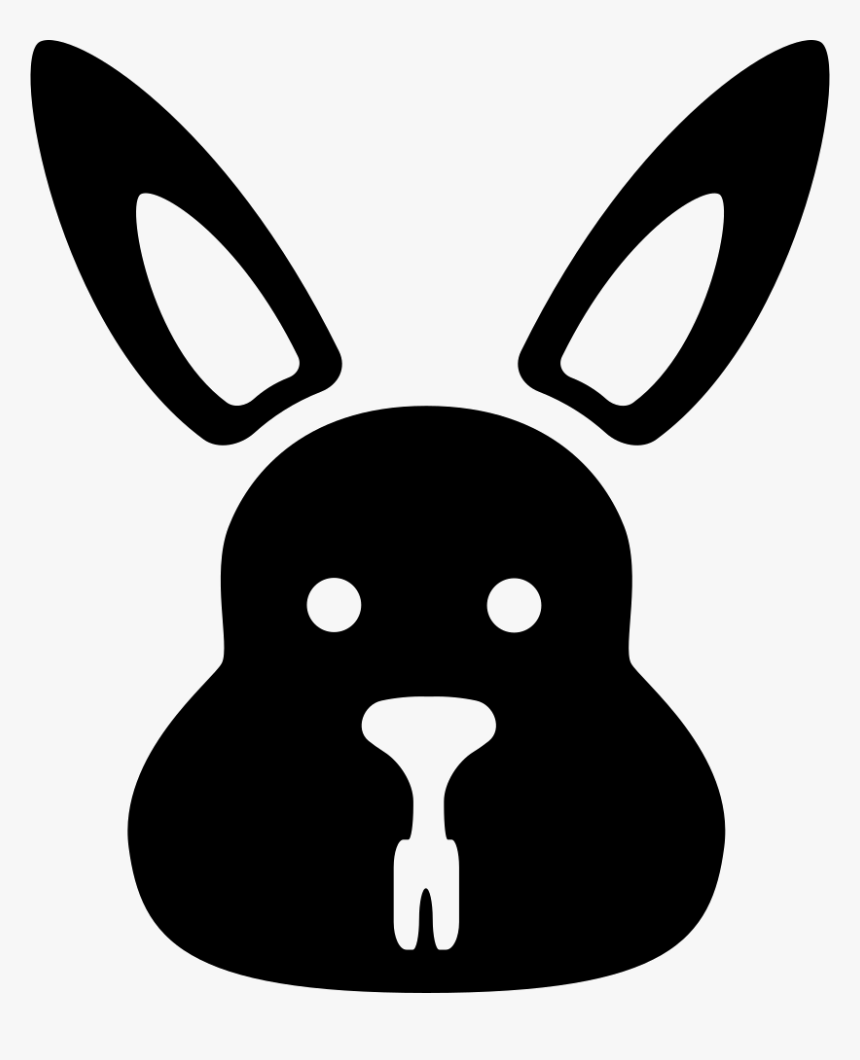 Bunny Black Head - Cabeca De Coelho Preto Em Png, Transparent Png