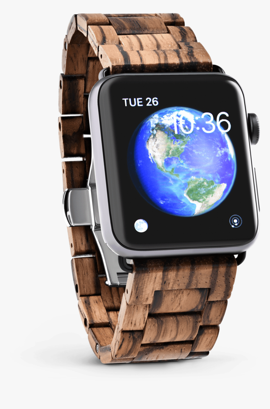 Apple Watch Wood Band Zebrawood, HD Png Download