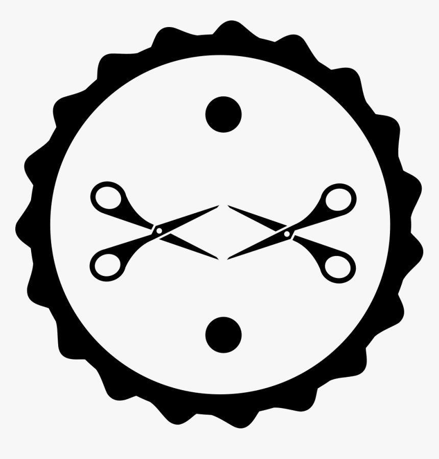 Scissors Couple In Hair Salon Badge Comments, HD Png Download