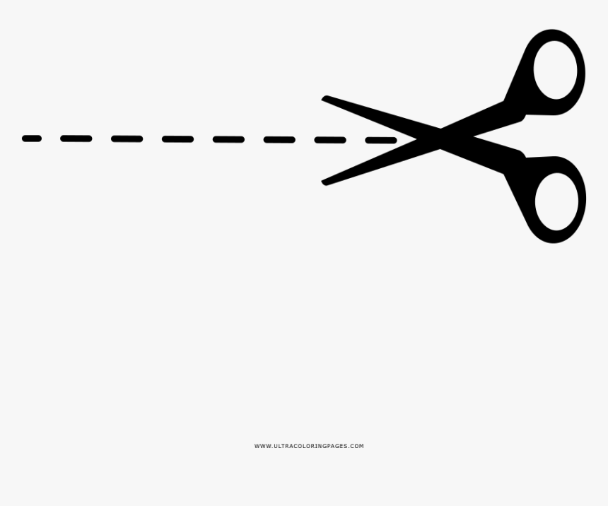 Cut Coloring Page - Scissors, HD Png Download