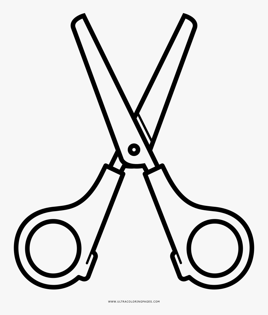 Noted Coloring Page Ultra - Scissors Black And White Clipart, HD Png Download