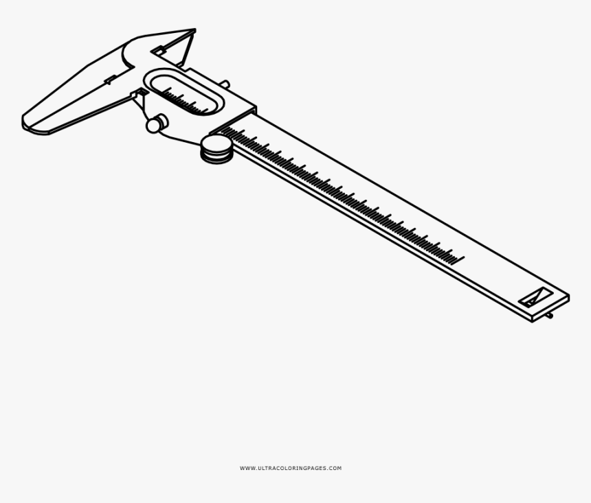 Caliper Coloring Page - Sketch, HD Png Download