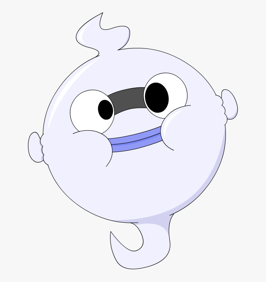 Yo-kai Watch White Nose Vertebrate Cartoon Head Black - Whisper Inflation Yokai, HD Png Download