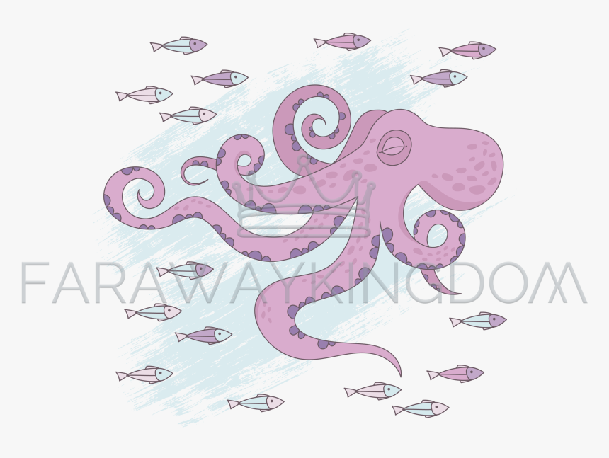 Transparent Octopus Cartoon Png - Illustration, Png Download