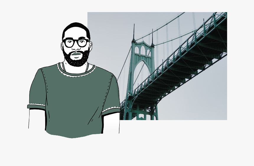 Product Page Contributors Portland Writer - St. Johns Bridge, HD Png Download