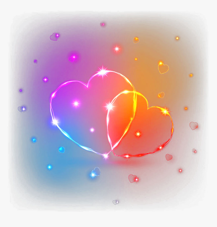 Transparent Glowing Heart Png, Png Download
