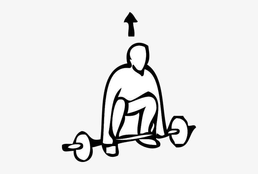 Heavy Weightlifting Exercise Instruction Vector Clip - Sports Clip Art, HD Png Download