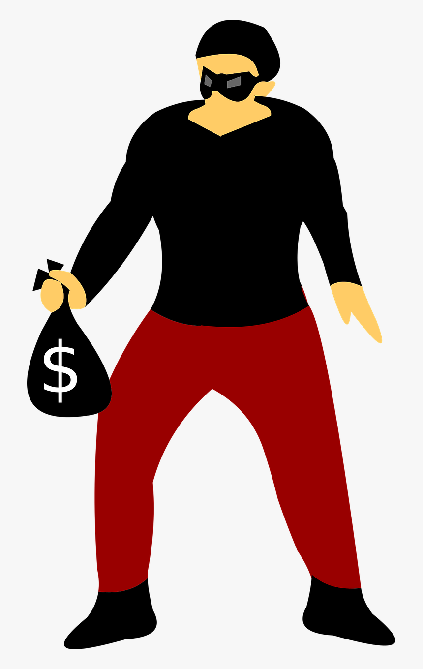 Robber Criminal Burglar , Transparent Cartoons, HD Png Download