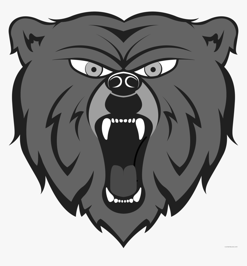 Transparent Bear Clip Art - Angry Bear Clipart, HD Png Download