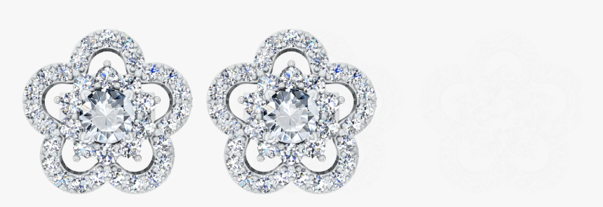 Picture Of Diamond Stud Earrings E0703 - Earrings, HD Png Download