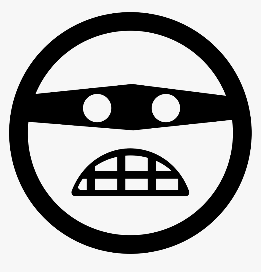 Emoticon Rounded Square Criminal Face With Covered - Criminal Eye Icon, HD Png Download
