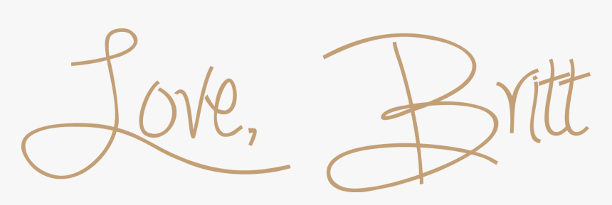 Love Britt - Calligraphy, HD Png Download