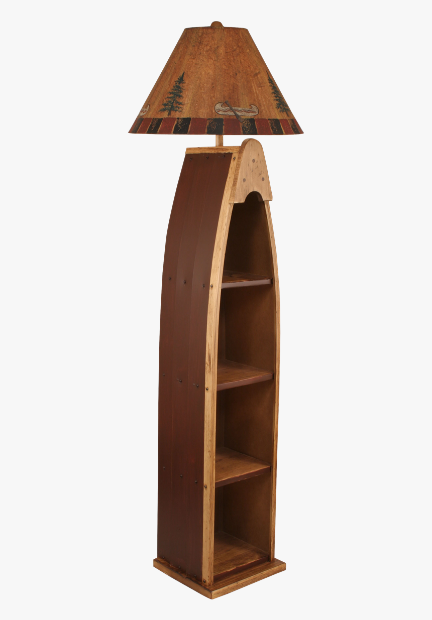Cabin Lighting/shelving Floor Lamp Wooden Boat Shelf - Shelf, HD Png Download