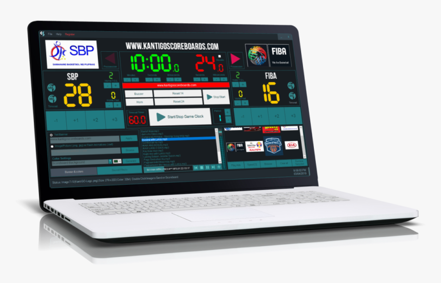 Basketball Scoreboard Pc Free Download, HD Png Download
