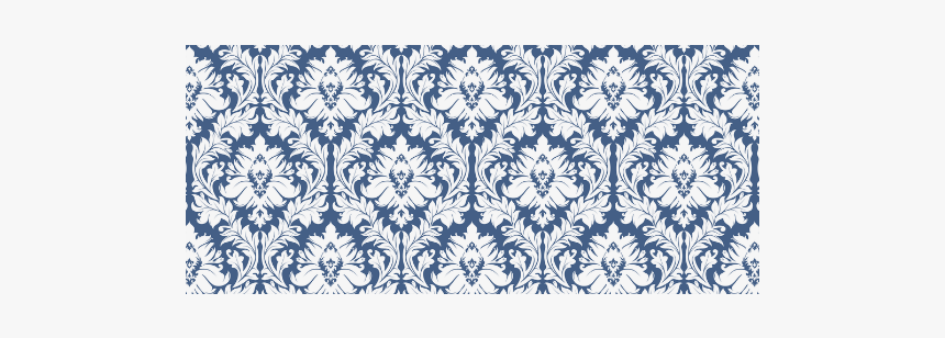 Damask Pattern Navy Blue And White Manchester Sports - Damask, HD Png Download