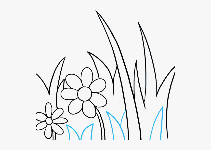 How To Draw Butterfly Garden - Butterfly With Flower Drawing, HD Png Download
