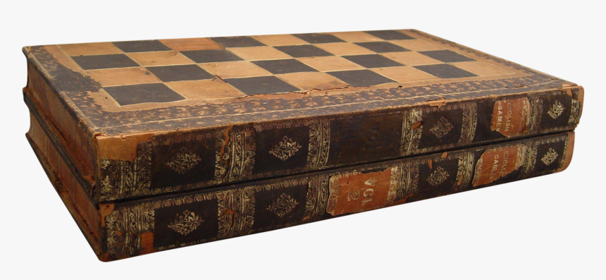 Backgammon Chess Board Book Box On Chairish - Table, HD Png Download