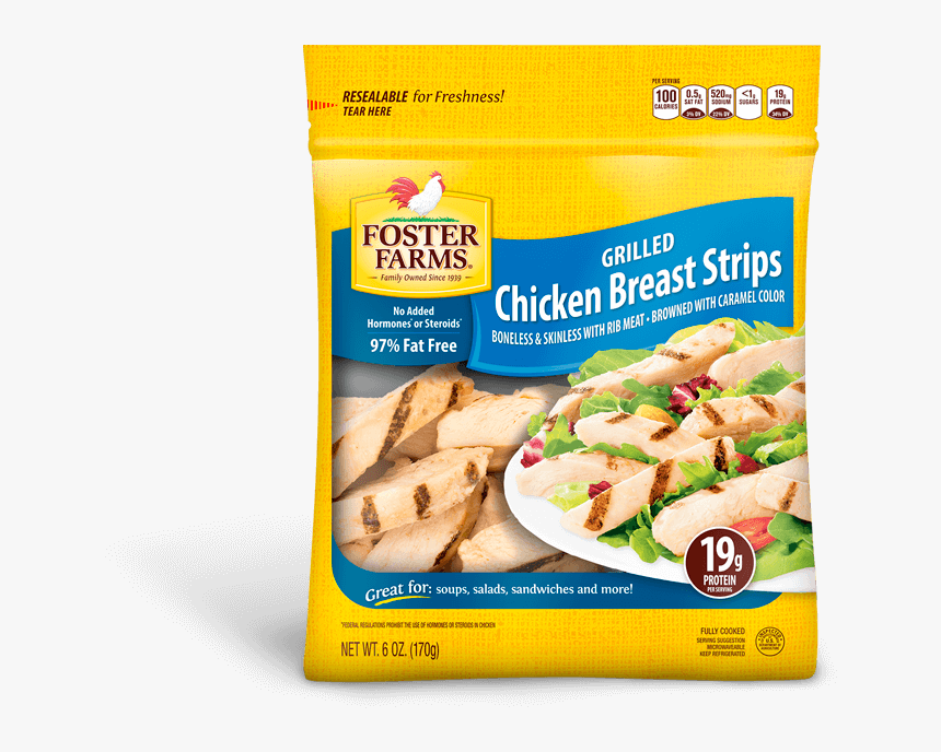 Grilled Chicken Breast Strips Foster Farms Chicken Breast Strips, HD Png Download
