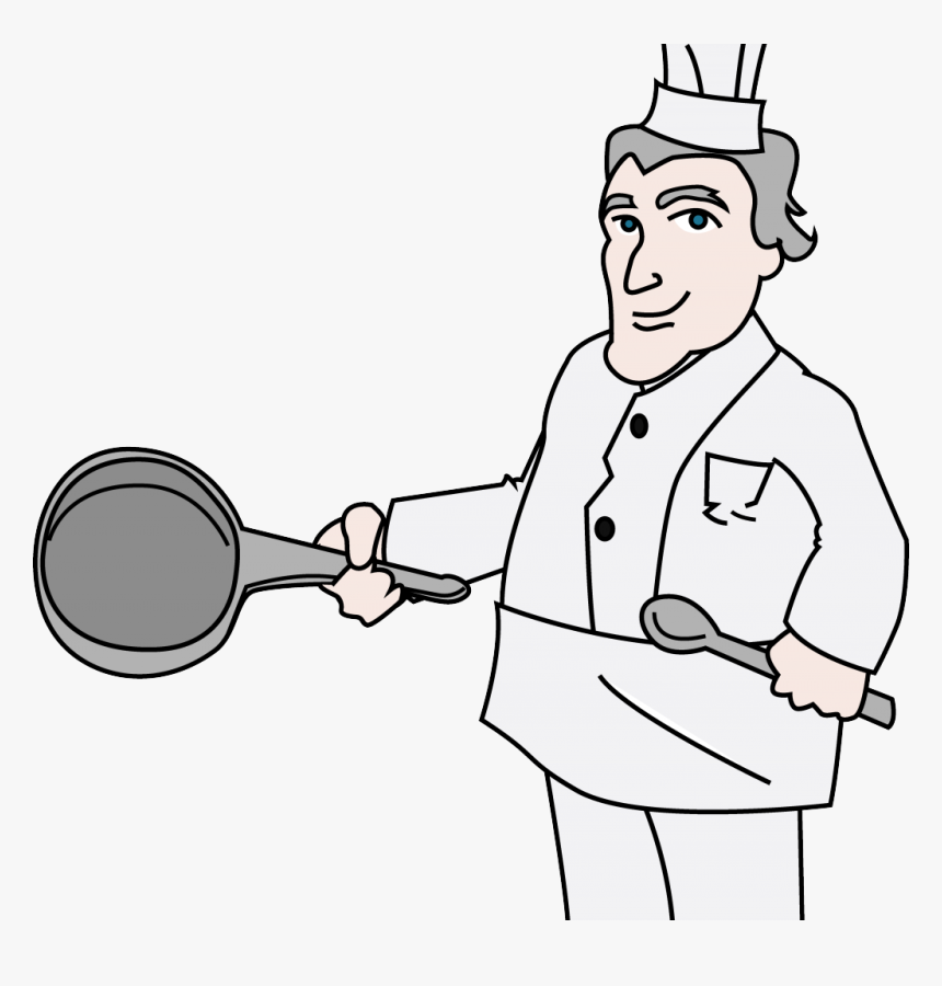 Cooking Clipart Culinary Cooking Chef Drawing- - Drawing Chef Cooking, HD Png Download