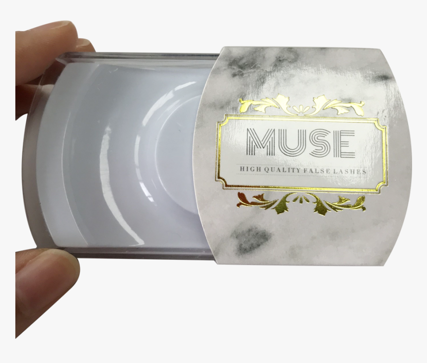 Custom Logo Foiled Marble Background Eyelashes Box - Cosmetics, HD Png Download