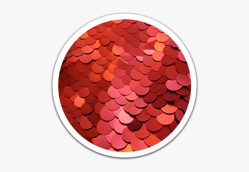 Red Luxe Sequin Backdrop - Circle, HD Png Download