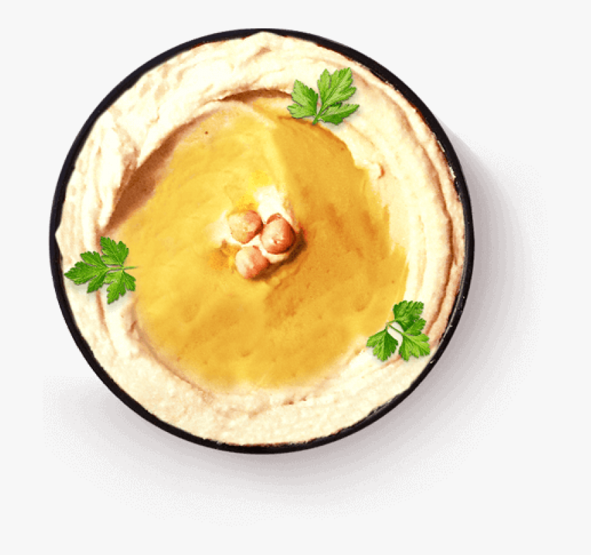 Hummus Png Image - Indian Food Top View, Transparent Png