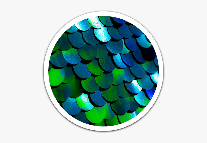 Blue & Green Ombré Luxe Sequin Backdrop - Circle, HD Png Download