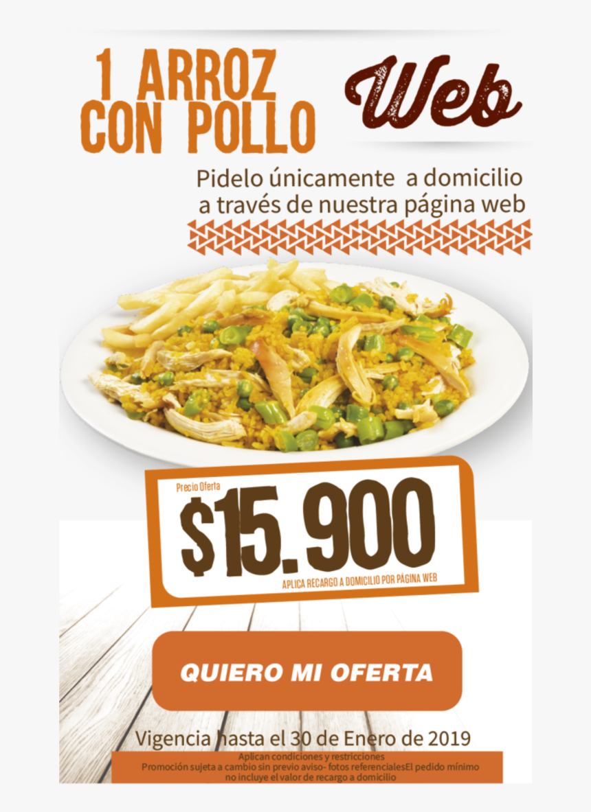Promo Arroz Con Pollo Nov 2018 - Pancit, HD Png Download
