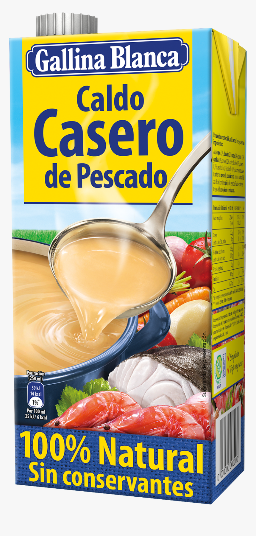 Transparent Pescado Png - Caldo De Pescado Gallina Blanca, Png Download