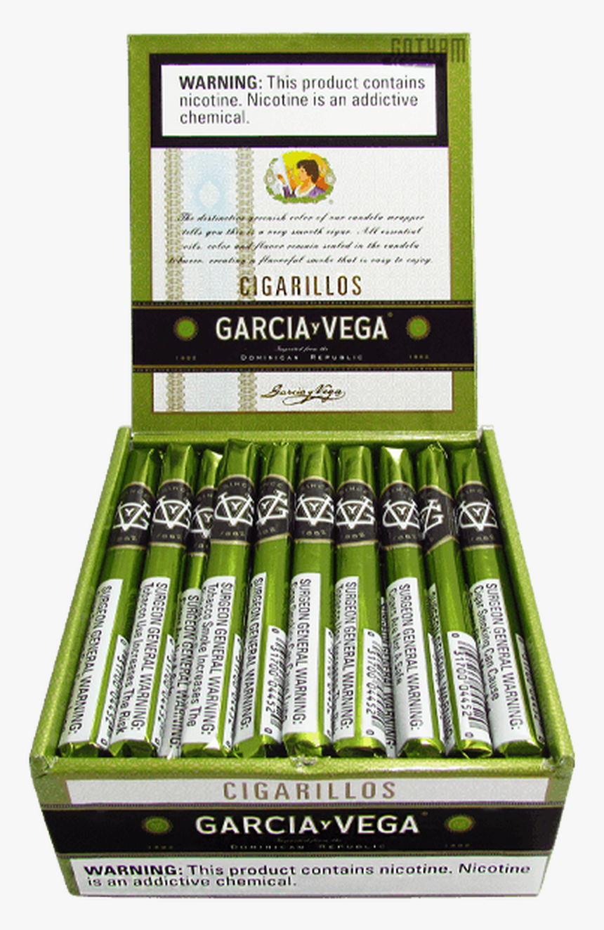 Garcia Y Vega Cigarillo Open Box - Garcia Vega Cigarillos Box, HD Png Download