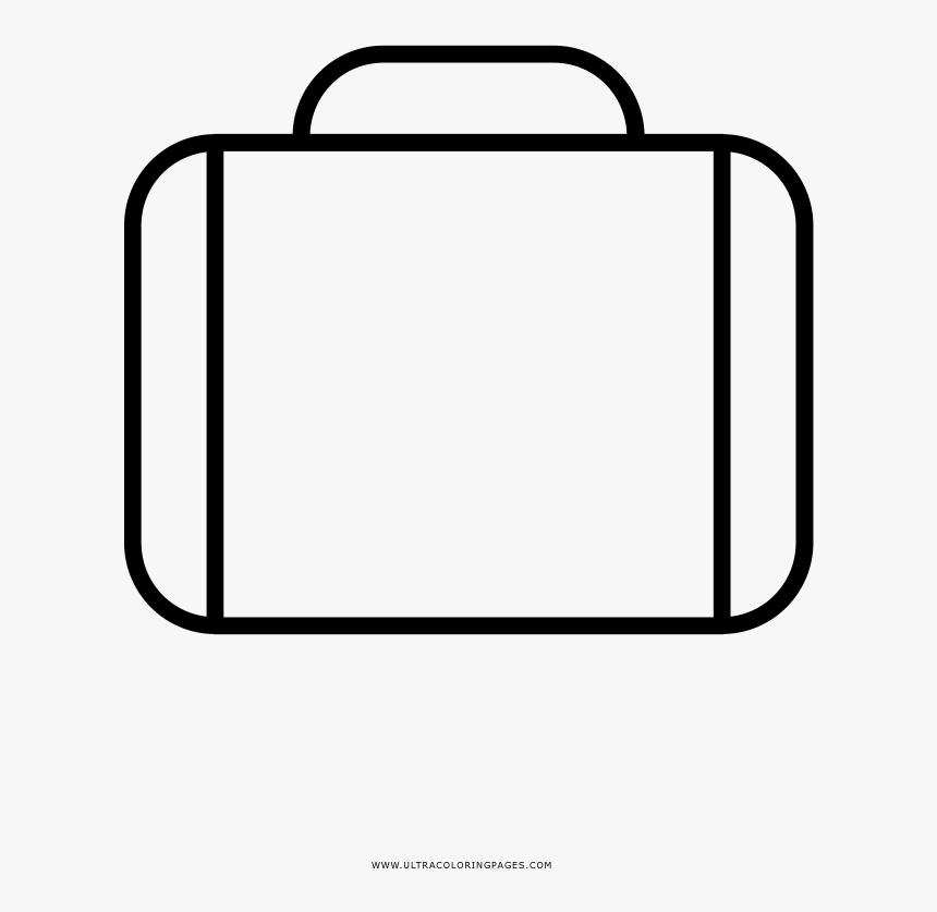 Dibujo De Maleta Para Colorear - Dibujo Maleta Para Colorear, HD Png Download